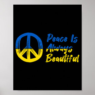 Poster Apoio à Paz e à Ucrânia