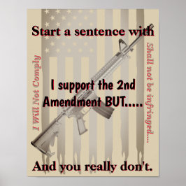 Poster Apoio A Segunda Alteração, Mas O Comerciante De Ar