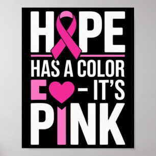 Poster Apoio ao cancer de mama Rosa Outubro Cancer A