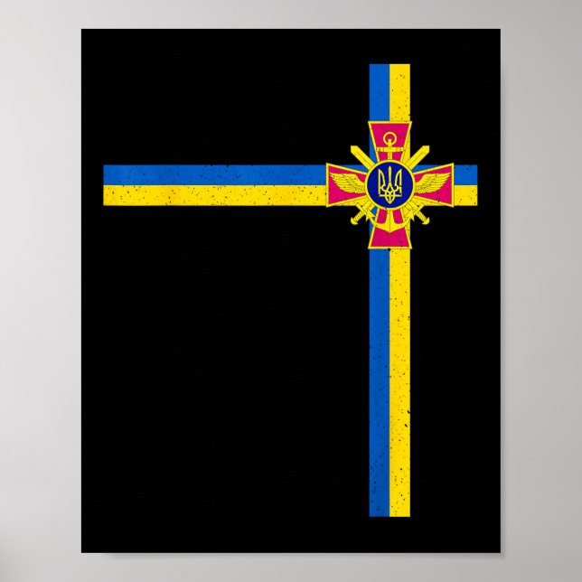 Poster Apoio ao Presidente da Ucrânia, Zelensky, dizendo  (Frente)