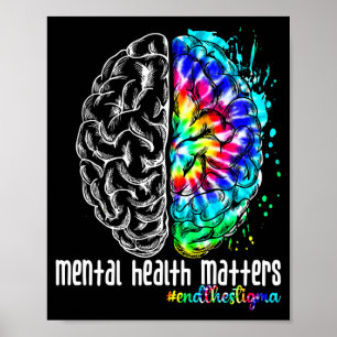 Poster Apoio dos homens à saúde mental acaba com o estigm