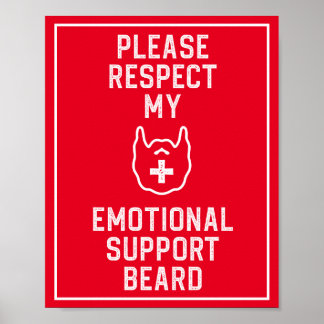 Poster Apoio emocional dos homens engraçadosPosto de pres