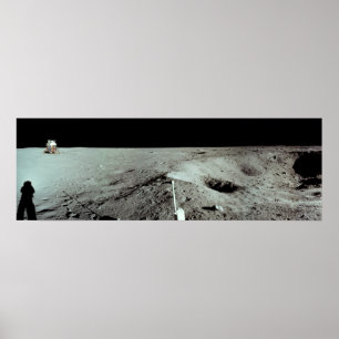 Póster Apollo 11 Local de aterrissagem lunar