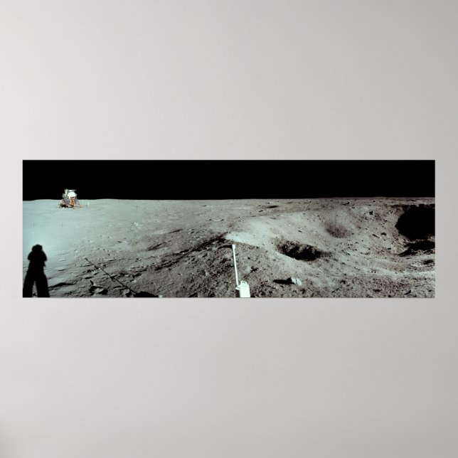 Póster Apollo 11 Local de aterrissagem lunar (Frente)