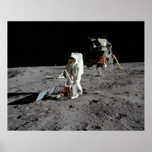 Poster Apollo 11 Módulo Astronauta e Lunar "Águia"