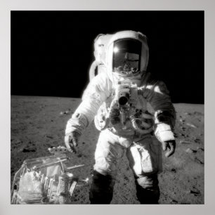 Póster Apollo 12 Moonwalk