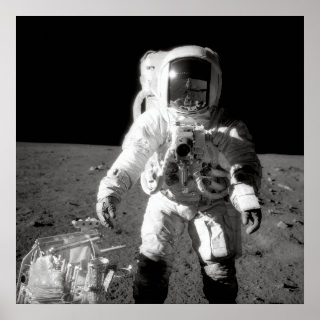 Póster Apollo 12 Moonwalk (Frente)
