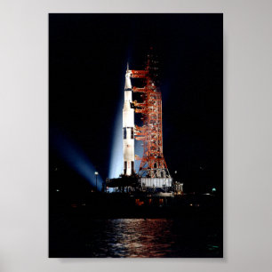 Póster Apollo 14 na plataforma de lançamento