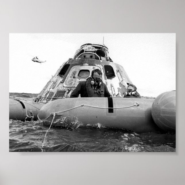 Póster Apollo 14 Splashdown e recuperação (Frente)