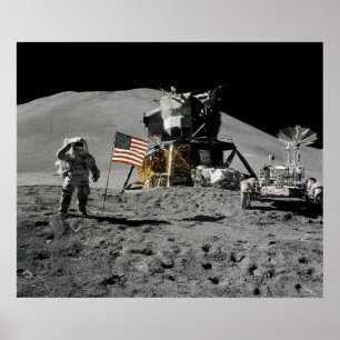 Poster Apollo 15 Local de aterrissagem lunar