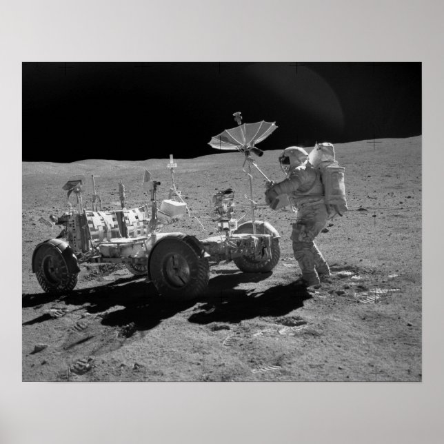Póster Apollo 16 Veículo Circulante Lunar (Frente)