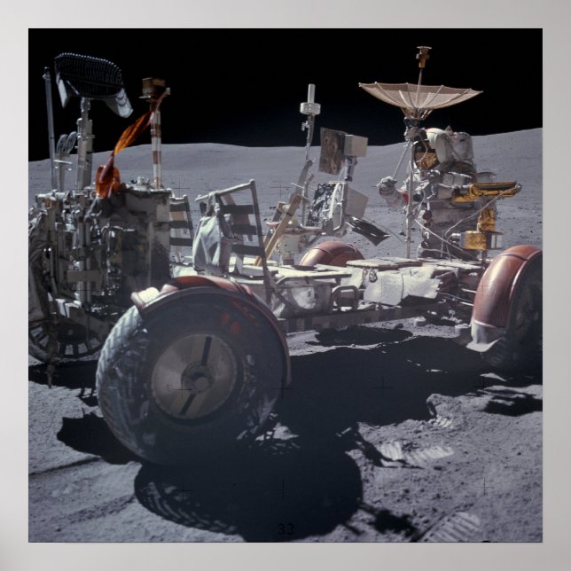 Poster Apollo 16 Veículo Circulante Lunar (Frente)