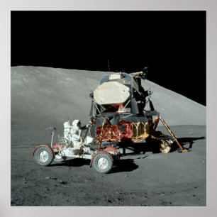 Poster Apollo 17 - A aterragem de lua equipada final