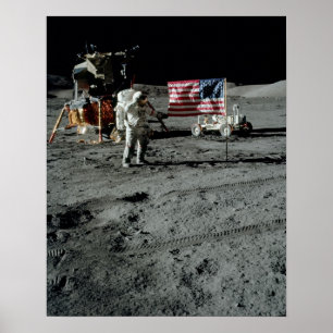 Poster Apollo 17 Local de aterrissagem