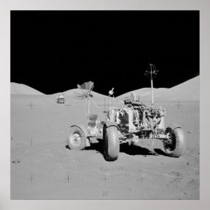 Poster Apollo 17 Local de aterrissagem Taurus-Littrow