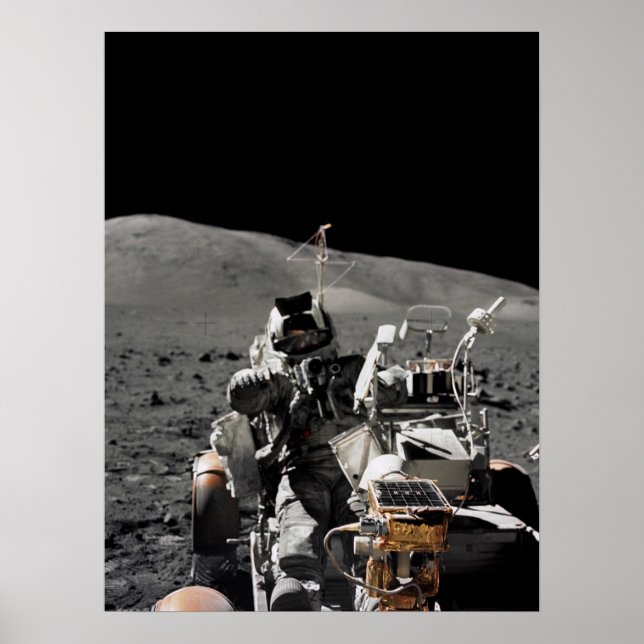 Poster Apollo 17 Veículo Circulante Lunar (Frente)