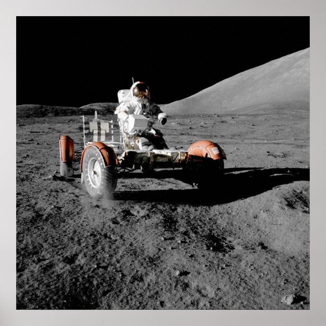 Póster Apollo 17 Veículo Circulante Lunar (Frente)