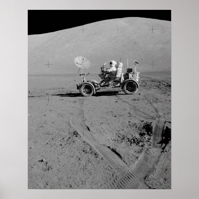 Poster Apollo 17 Veículo Circulante Lunar (Frente)