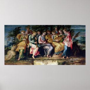 Póster Apollo e os musas, 1600
