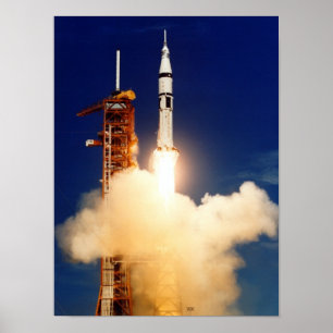 Póster Apollo Launch (Projeto de Teste Apollo-Soyuz)