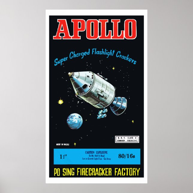Póster Apollo (Vintage Chinese Firecracker) (Frente)