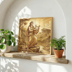 Poster Apolo Mitologia Grega
