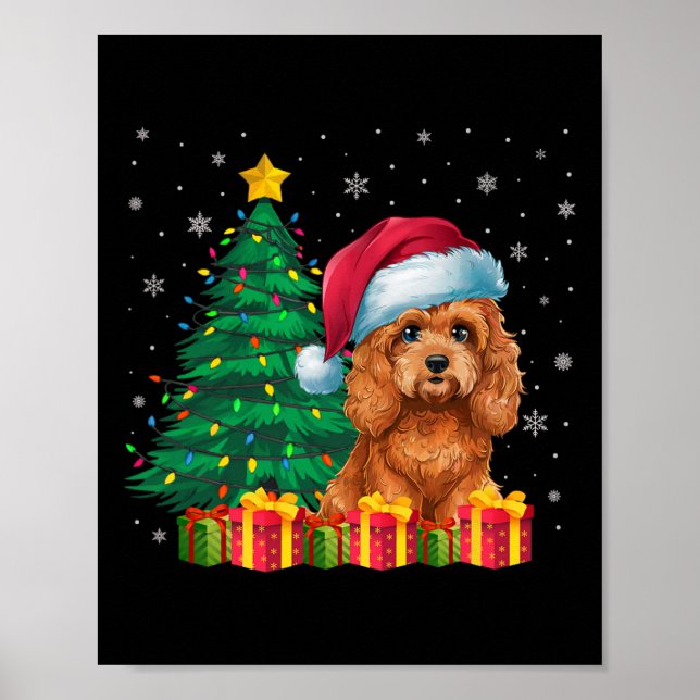 Poster Apoo Papai Noel Noel Luz de Natal Cachorro Sobrado (Frente)