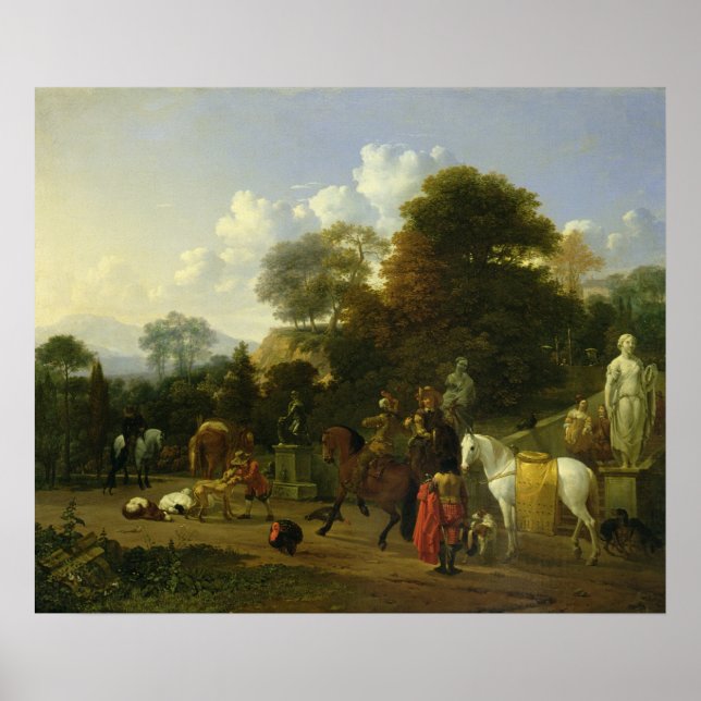 Póster Após a Caça, c.1644 (Frente)