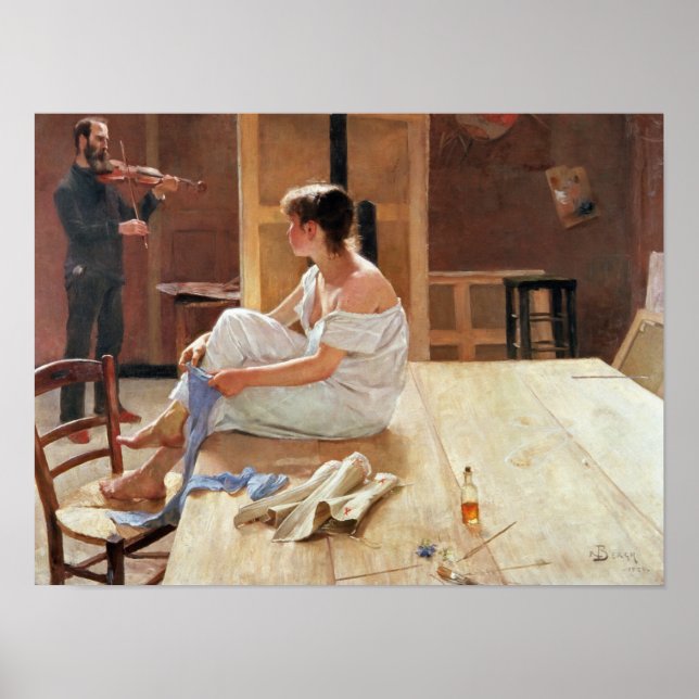 Póster Após a dose, 1884 (Frente)