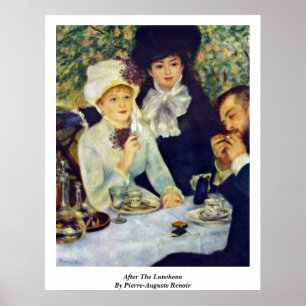 Poster Após o almoço por Pierre-Auguste Renoir