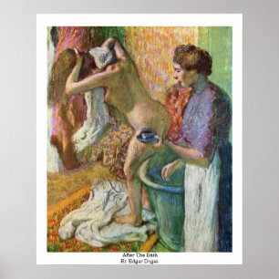 Póster Após o banho por Edgar Degas