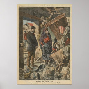 Póster Após o desastre para 'Le Pequeno Journal'