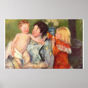 Póster Após o óleo de banho na pintura das canvas