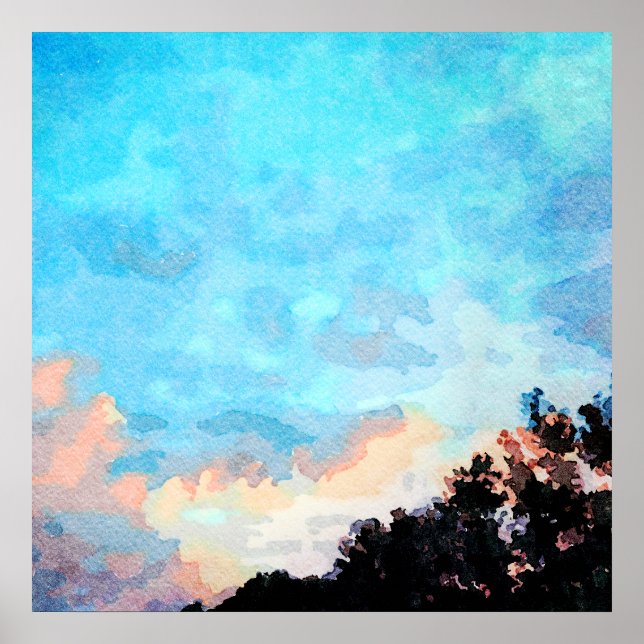 Poster Após Tempestade Summer Sunset Sky (Frente)