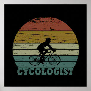 Poster Aposentadoria Divertida de Ciclismo - Ciclista Vin