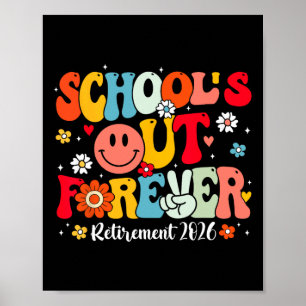 Poster Aposentadoria Eterna da Escola Retro 2026 Aposenta