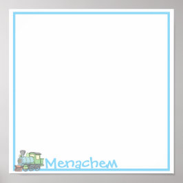 Poster Aposição do comboio de Pastel