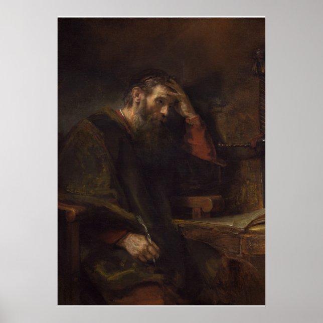 Póster Apostle Paul, c.1657 (óleo na canvas) (Frente)