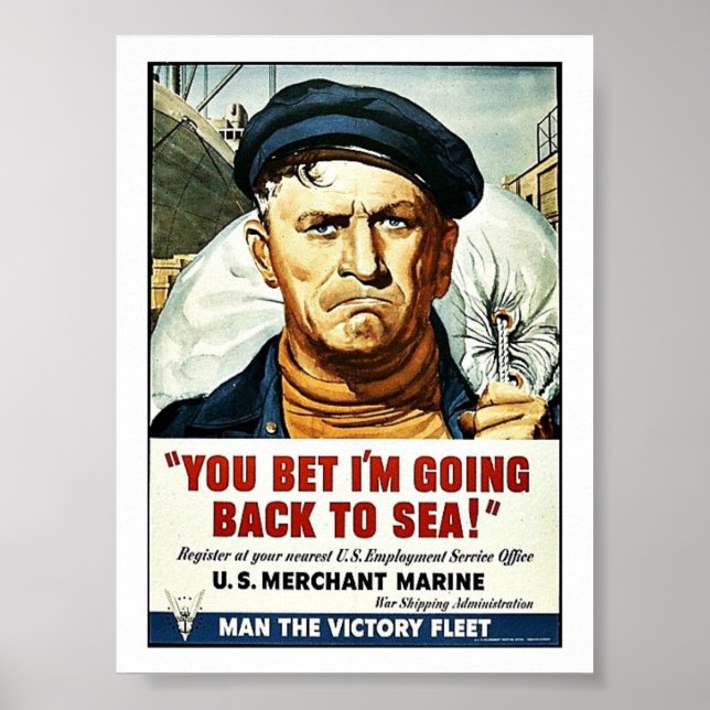 Poster Aposto que vou voltar para o mar! (Frente)