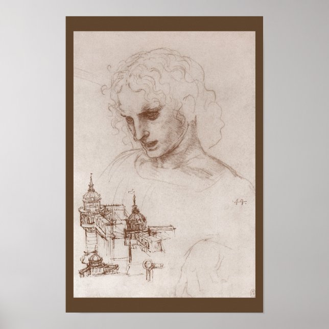 Poster Apóstolo Jacobus Castelo Sforza, Leonardo da Vinci (Frente)