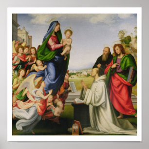 Póster Apparition of the Virgin to St. Bernard, 1504-07 (