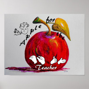 Póster Apple ASL para o professor