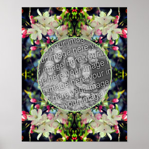 Poster Apple Blossoms Frame Crie sua própria foto