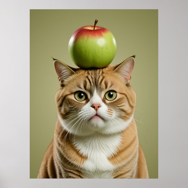 Poster Apple Cat (Frente)