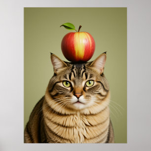Poster Apple Cat