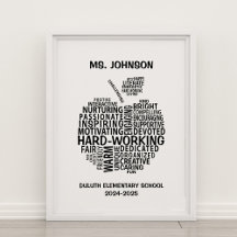 Apple de Tipografia de Apreciação Personalizada de