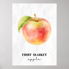Poster Apple do Mercado de fruta