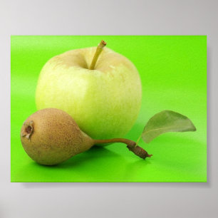 Póster Apple & pera