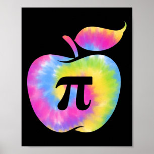 Poster Apple Pi Day Engraçado 3.14 Professores De Matemát