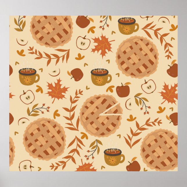 Poster Apple Pie Autumn: Vintage Graphics (Frente)